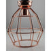 DIY - Polished Copper Caged 1 Light DIY Close To Ceiling Toongabbie