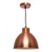 DOME - Modern Metal Dome 1 Light Pendant Copper