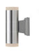 ELTON - Aluminium Exterior 2 x 4W LED Up/Down Exterior Wall Light - IP54 Telbix