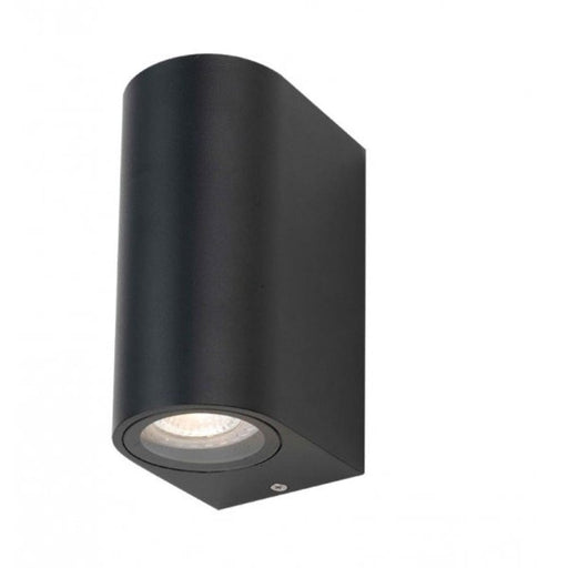 EOS - Modern 2 Light 240 Volt Black Exterior Wall Light Telbix