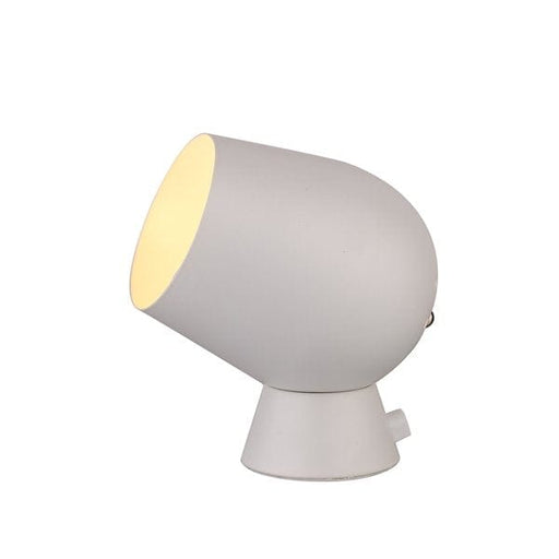 FOKUS - White Metal Interior On/Off Touch Table Lamp CLA