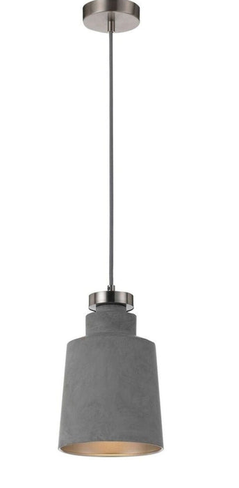FREDI - Small 1 Light Rendered Grey Pendant-telbix FREDI PE17-GY