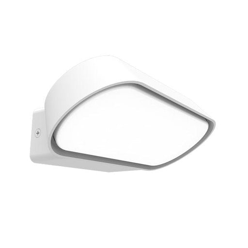 GLANS - Modern Large White 13W Warm White LED Exterior Wall Light With PC Diffuser - IP65 CLA