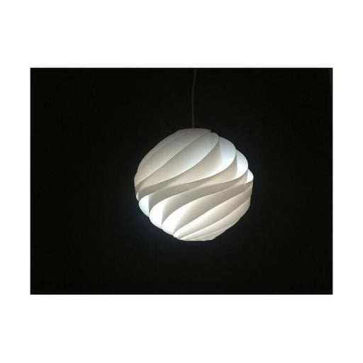 GRADO - Stunning 1 Light White Acrylic Pendant Florentino