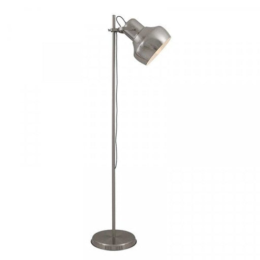 GRANDE Nickel E27 Floor Lamp  Head Adjustable Down to 750mm - GRANDE FL-NK Telbix