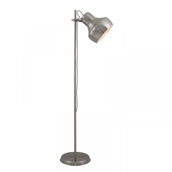 GRANDE Nickel E27 Floor Lamp  Head Adjustable Down to 750mm - GRANDE FL-NK Telbix