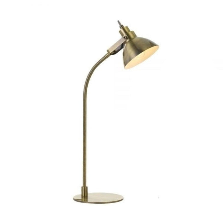 GWEN - Elegant Antique Brass Matt 1 Light Table Lamp -telbix GWEN TL-AB 