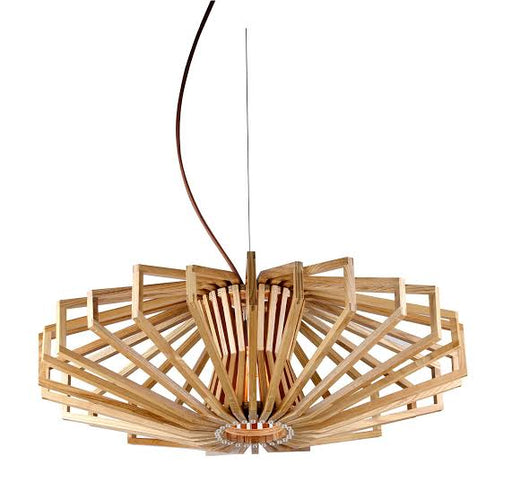 Large Timber Veneer Pendant - Agry