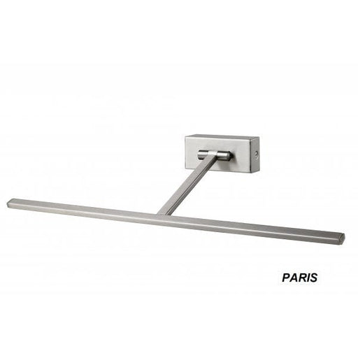 PARIS - Modern Satin Nickel 6W Warm White LED Adjustable Wall Light CLA