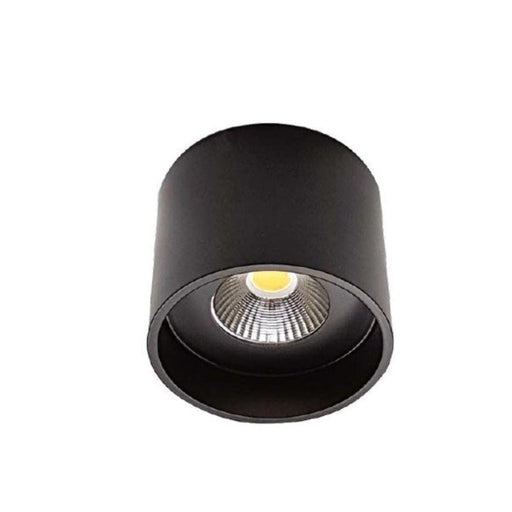 KEON - Small Round Black 10W Natural White Dimmable Surface Mounted LED Down Light-telbix KEON 10-BK85