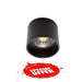 KEON - Small Round Black 10W Warm White Dimmable Surface Mounted LED Down Light Telbix