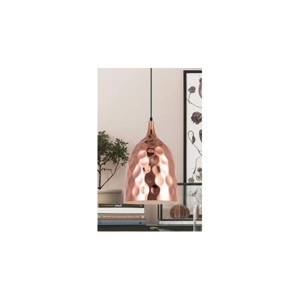 KOPER - Modern Elegant Copper Plated Iron 1 Light Pendant - 275mm CLA