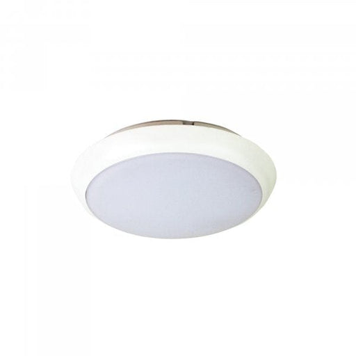KORE - Modern Small Round White Slim 15W Dimmable CCT LED Oyster Light - IP54 Oriel
