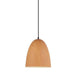 LIGNA - Modern Cherry Golden Oak Aluminium Oblong 1 Light Pendant CLA