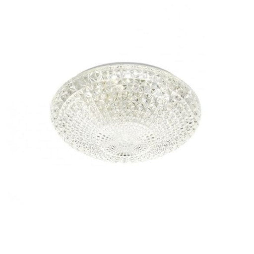 LILAC - Small Round White & Clear 18W Natural White LED Oyster Light - 280mm-telbix LILAC OY28-850