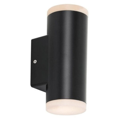 LUDEK - Modern Black 2 x 4W Warm White LED Exterior Up/Down Wall Bracket - IP54-telbix LUDEK EX2-BK