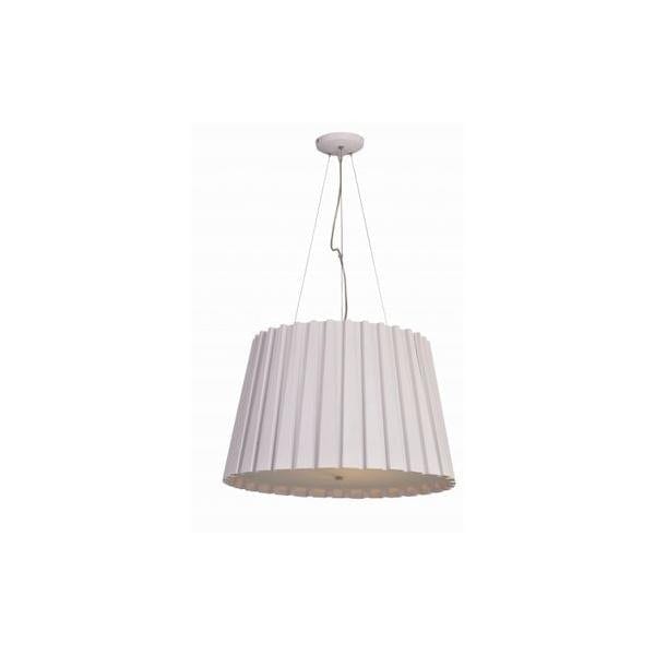LUSSO - Modern Off White Metal 3 Light Pendant Featuring Frosted Glass Diffuser Florentino