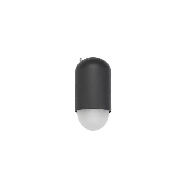 MAGNUM - Black Die Cast Aluminium Oval Exterior Wall Light With Glass Diffuser  IP44 CLA