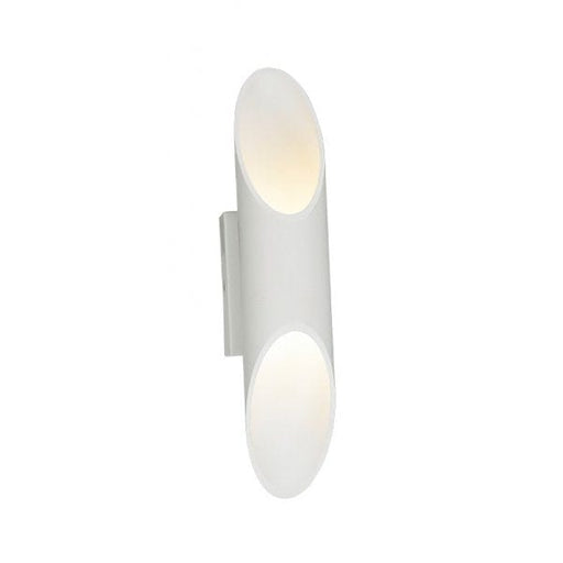MILAN - Modern Cylindrical White 6W Warm White LED Interior Wall Light CLA