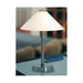 OHIO - Traditional Nickel Touch Table Lamp With Opal Matt Glass Telbix