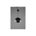 PAOLA - Modern 1 Light Black Domed Steel Pendant Florentino