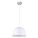PASTEL 01 PENDANT Matte WH Angled DOME OD250mm x H155mm 3m cable WTY 1YR CLA