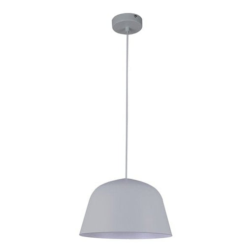 PASTEL04 PENDANT Matte Grey Angled DOME OD250mm x H155mm 3m cable WTY 1YR CLA