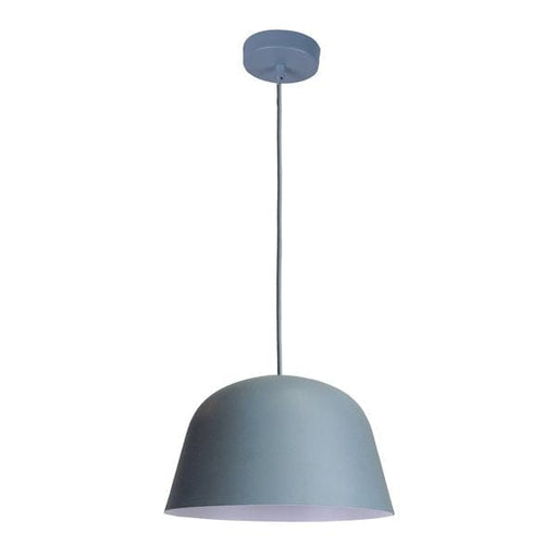 PASTEL06A PENDANT Matte Blue Angled DOME OD250mm x H155mm 3m cable WTY 1YR CLA