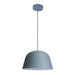 PASTEL06A PENDANT Matte Blue Angled DOME OD250mm x H155mm 3m cable WTY 1YR CLA