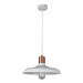 PASTEL08 PENDANT L Matte WH DOME with Copper Lampholder Cover OD400mm x H216mm 3m cable WTY 1YR CLA