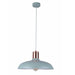 PASTEL12 PENDANT L Matte GREEN DOME with Copper Lampholder Cover OD400mm x H216mm 3m cable WTY 1YR CLA