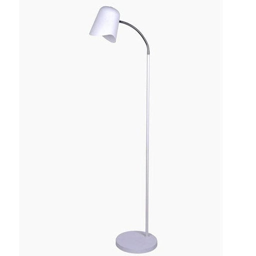 PASTEL22 - Modern Floor Lamp Matte White 1 Light With Adjustable Neck CLA