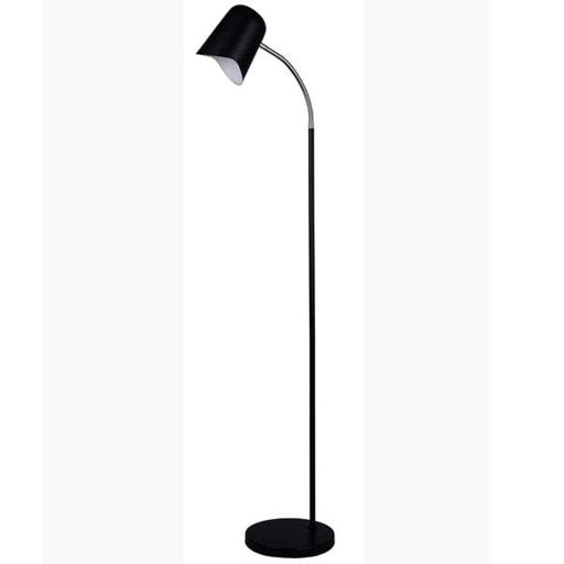PASTEL23 - Modern Floor Lamp Matte Black 1 Light With Adjustable Neck CLA
