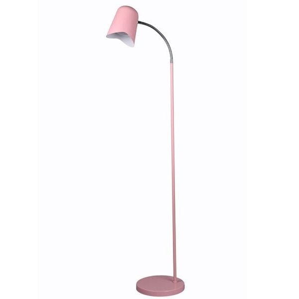 PASTEL24 - Modern Floor Lamp Matte Pink 1 Light With Adjustable Neck CLA