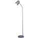 PASTEL25 - Modern Floor Lamp Matte Grey 1 Light With Adjustable Neck CLA