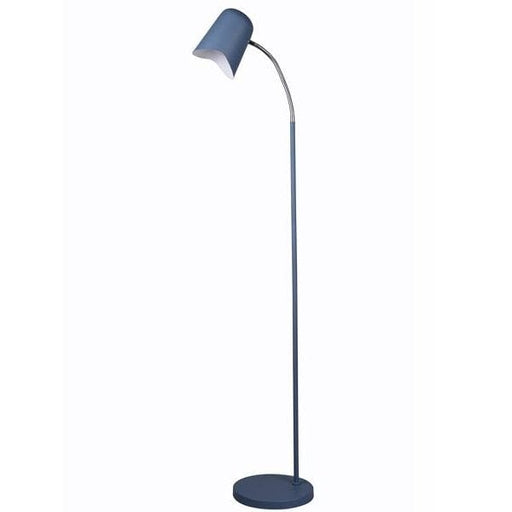 PASTEL27 - Modern Floor Lamp Matte Blue 1 Light With Adjustable Neck CLA
