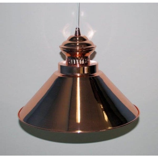 PENDANT - Polished Copper 1 Light Metal Shade Pendant - 350mm Toongabbie