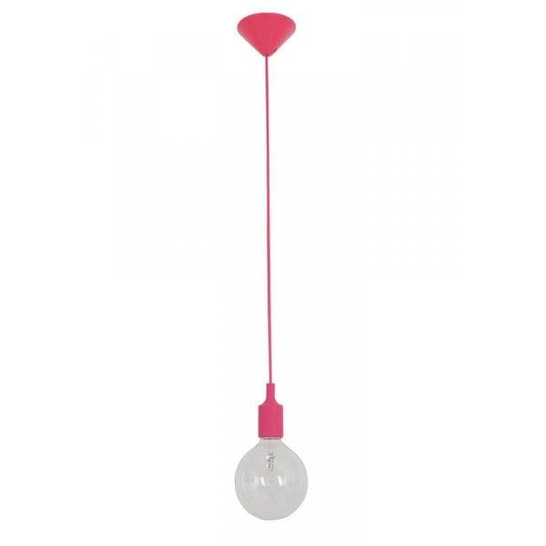 PEN - Modern Pink Silicone 1 Light Suspension CLA