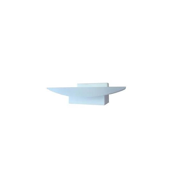 PHOENIX - Modern Matt White 6W Warm White LED Curved Interior Up Wall Light CLA