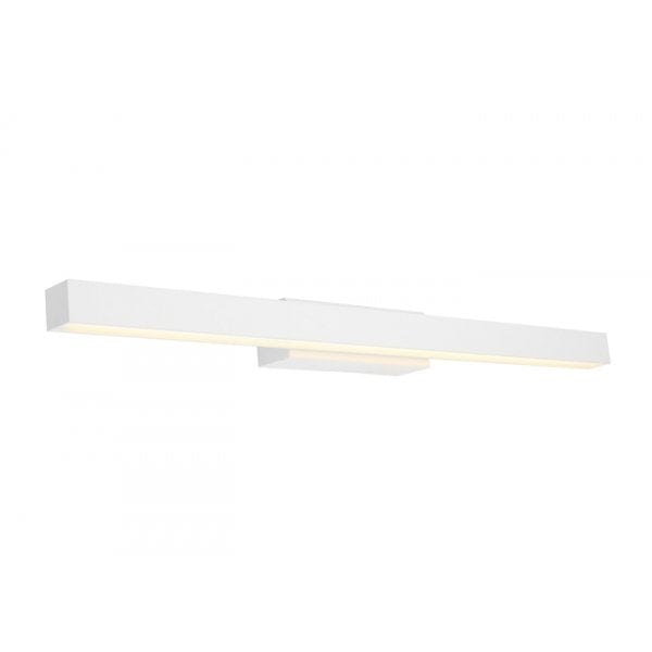 POLO - Small Modern White 16W Warm White Vanity Wall Bracket Featuring Opal Acrylic Lens Cougar
