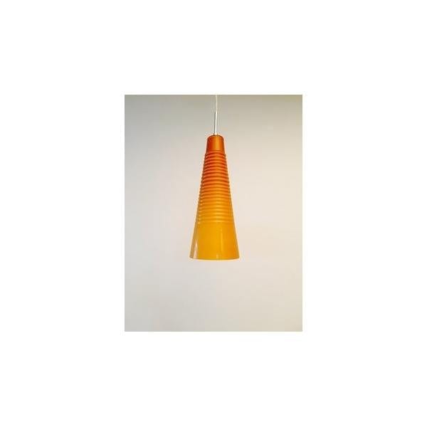 RANGIO - Modern Plain Orange Glass 1 Light Pendant Florentino
