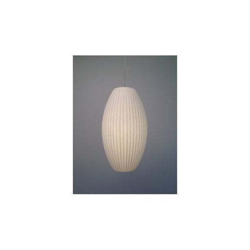 RHOBO - Small White Cylindrical 1 Light Pendant Florentino