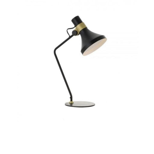 ROMA - Modern Black 1 Light Table Lamp Featuring Matt Brass Highlights-telbix ROMA TL-BKBM