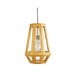 SANTON - Medium Modern Timber Veneer 1 Light Pendant Featuring 2M Suspension - 350mm Florentino