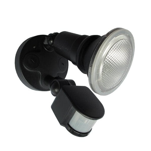 SEC - Black Single Adjustable 10W Natural White LED Exterior Flood Light With Motion Sensor - IP44 CLA