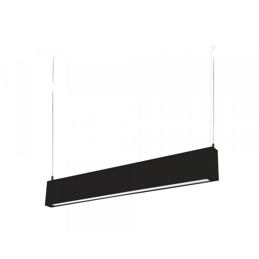 SLATE - Ultra Modern Black Rectangular 58W Cool White LED Up & Down Suspended Pendant - Can Be Wired To Be Switched Independently Oriel