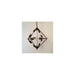 SOLEY - Large Modern Brown Diamond Shaped 6 Light Pendant - Globes Included Florentino