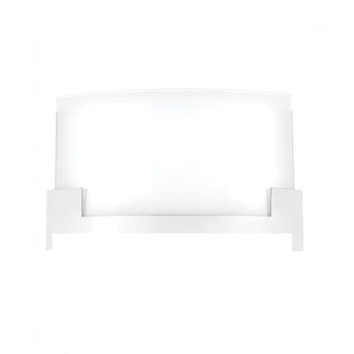SOLITA - Large Modern White 12W CCT (Colour Changing) LED Interior Wall Bracket With Frosted Glass Telbix
