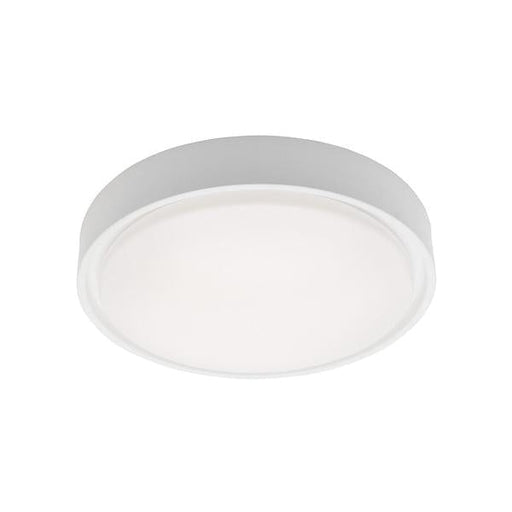 SOREL - Small Round White 16W Natural White Dimmable LED Oyster With Gloss Opal Acylic Lens Cougar
