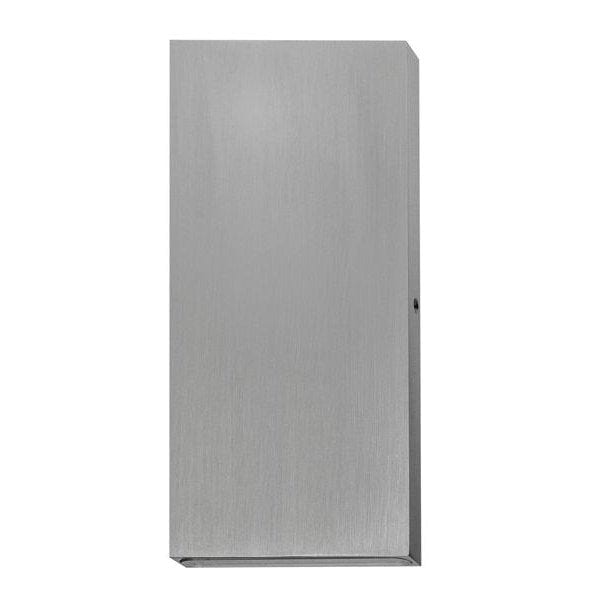 RECTANGULAR - Modern Rectangular 316 Stainless Steel 2 x 3W Warm White Up/Down Exterior Wall Light - IP65 CLA